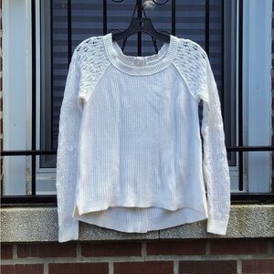 Loft Knit Sweater off white, beautiful!   Size XS
